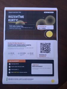 Osvětlení tenisových kurtů plakát